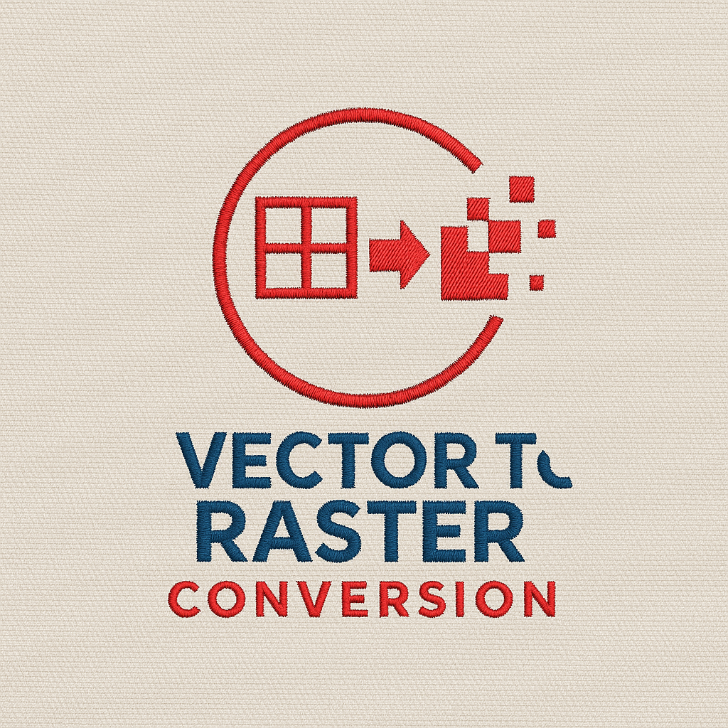 RASTER TO VECTOR EMBROIDERY DIGITIZING